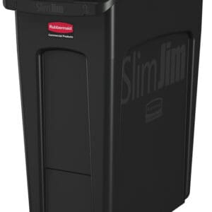 Slim Jim met luchtsleuven 60 liter zwart - VB 227840 - Afbeelding 2