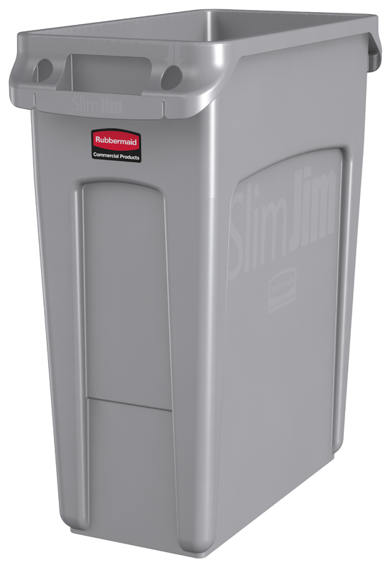 Slim Jim met luchtsleuven 60 liter grijs - VB 227895