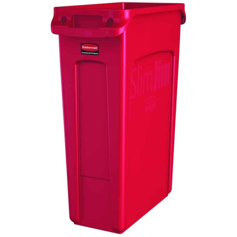 Slim Jim met luchtsleuven 87 liter rood - VB 227949