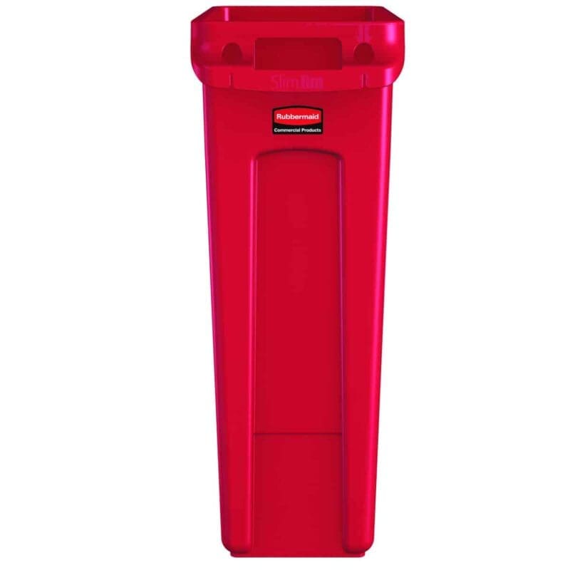 Slim Jim met luchtsleuven 87 liter rood - VB 227949 - Afbeelding 2