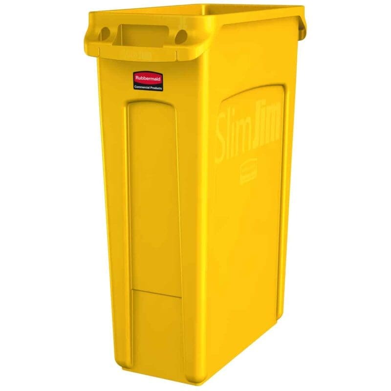 Slim Jim met luchtsleuven 87 liter geel - VB 227963