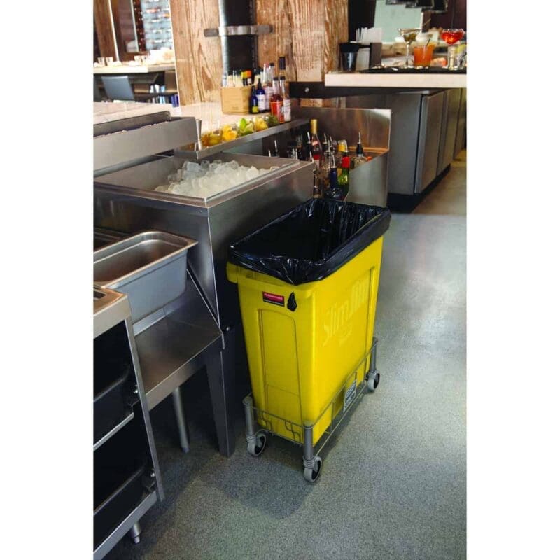 Slim Jim met luchtsleuven 87 liter geel - VB 227963 - Afbeelding 4