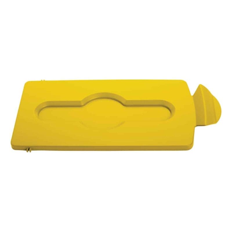 Rubbermaid deksel gesloten geel voor Slim Jim Recyclingstation - 237795
