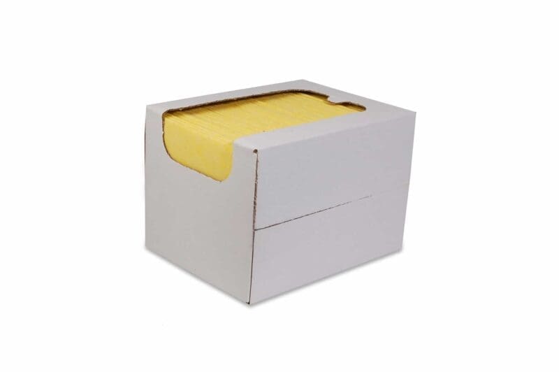Reinigingsdoek 135gr/m2 non-woven (in dispenserdoos) geel 50/ds - 2035001