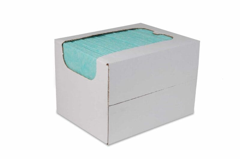 Reinigingsdoek 135gr/m2 non-woven (in dispenserdoos) groen 50/ds - 2035004