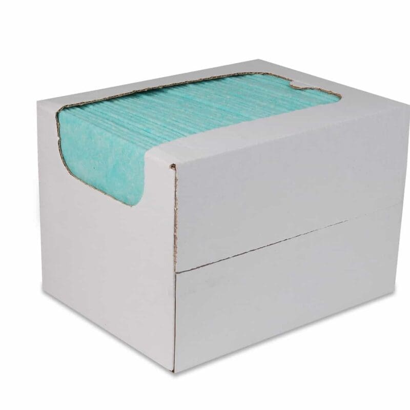 Reinigingsdoek 135gr/m2 non-woven (in dispenserdoos) groen 50/ds - 2035004
