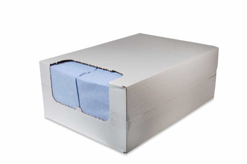 Reinigingsdoek 135gr/m2 non-woven (in dispenserdoos) blauw 200/ds – 2035020