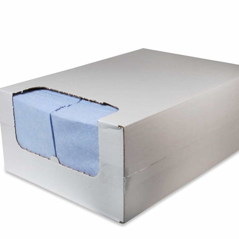 Reinigingsdoek 135gr/m2 non-woven (in dispenserdoos) blauw 200/ds – 2035020