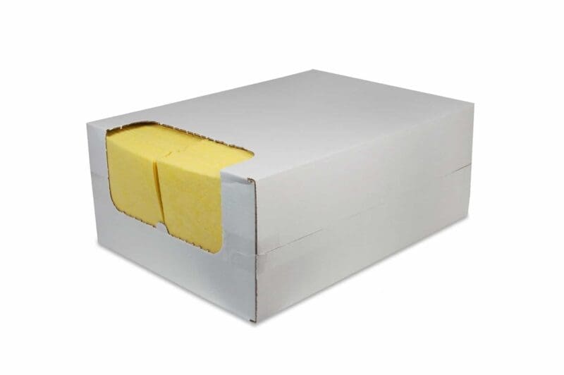 Reinigingsdoek 135gr/m2 non-woven (in dispenserdoos) geel 200/ds – 2035021