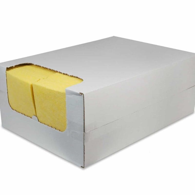 Reinigingsdoek 135gr/m2 non-woven (in dispenserdoos) geel 200/ds – 2035021