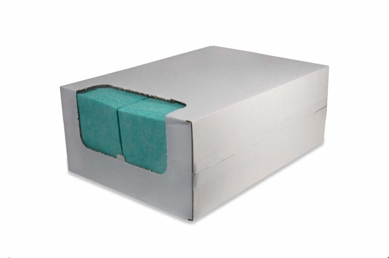 Reinigingsdoek 135gr/m2 non-woven (in dispenserdoos) groen 200/ds – 2035024