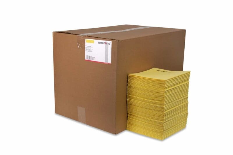 Reinigingsdoek 135gr/m2 non-woven geel 400/ds – 2035031