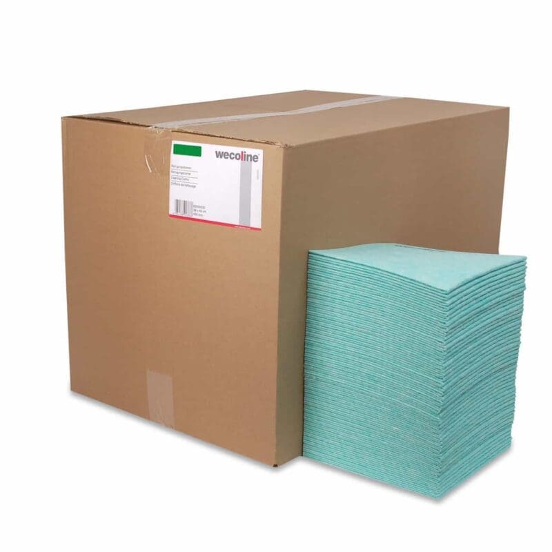 Reinigingsdoek 135gr/m2 non-woven groen 400/ds – 2035034