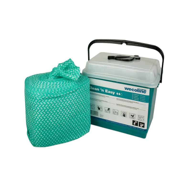 Clean 'n Easy WetWipes 36x30cm geïmpregneerd in ethanol 70% in afsluitbare emmer - 02036004