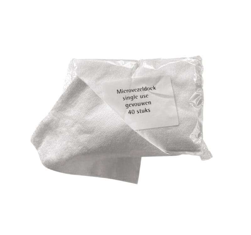 Wecoline Disposable microvezel reinigingsdoek 30x23cm wit - 03021705