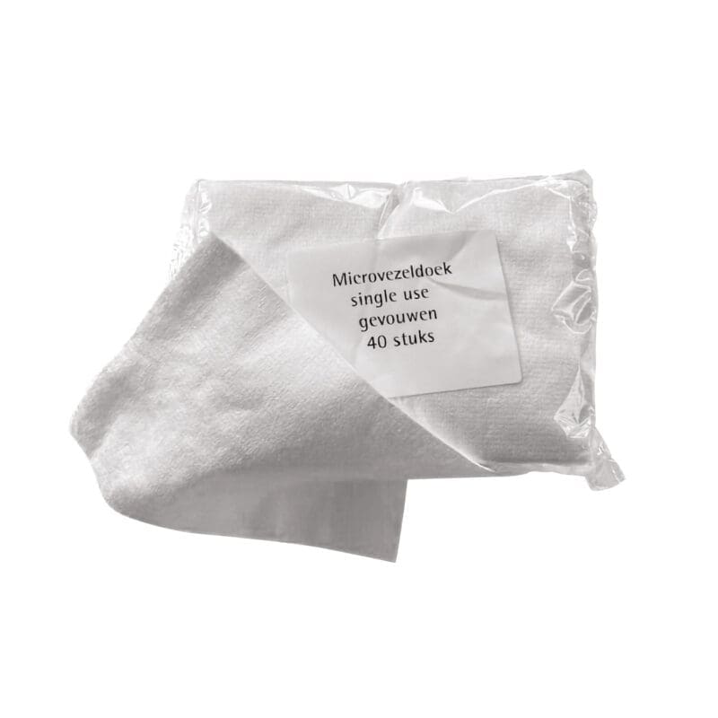Wecoline Disposable microvezel reinigingsdoek 30x23cm wit - 03021705