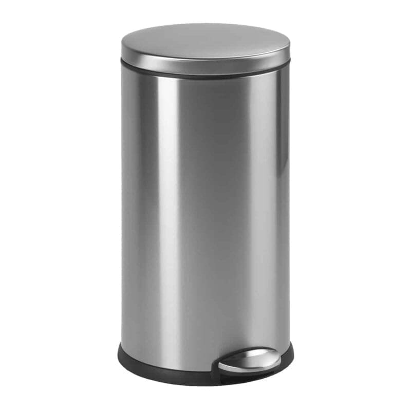 Afvalemmer Rond 30 liter mat RVS - VB 005492