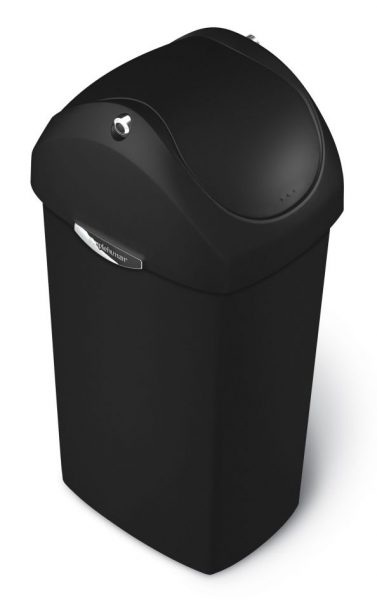 Afvalemmer Swing 40 liter zwart - VB 007571