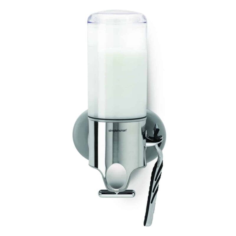 Wand Zeepdispenser Single RVS, transparant - VB 009438 - Afbeelding 2