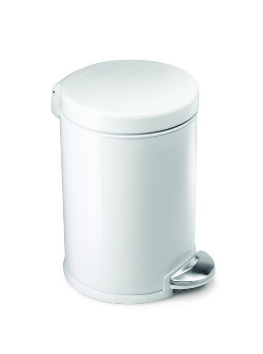 Pedaalemmer Round 4,5 liter wit - VB 009858