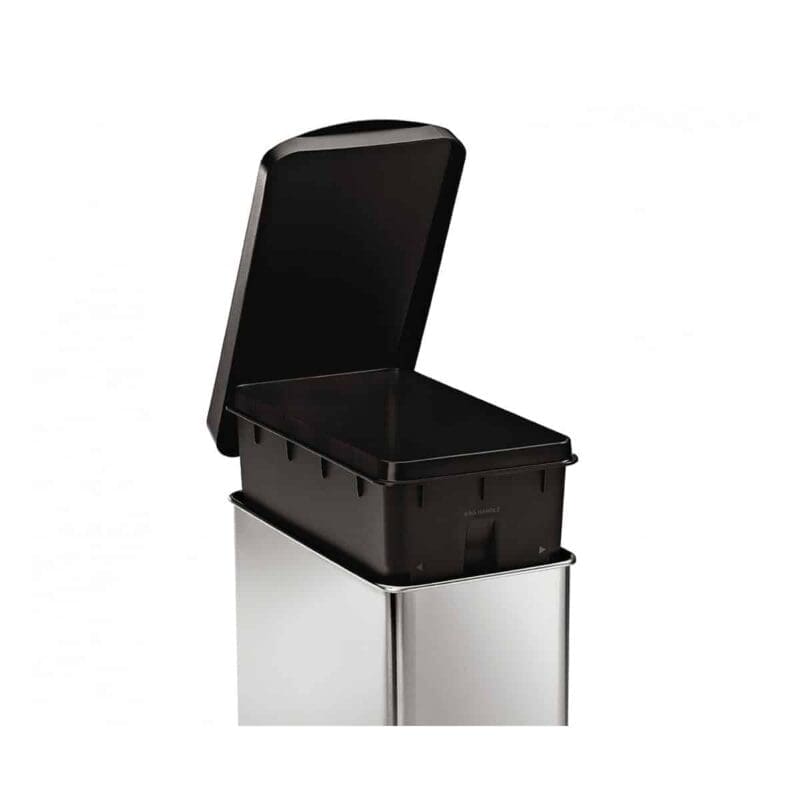 Pedaalemmer Profile 10 liter RVS, zwart - VB 016504 - Afbeelding 3