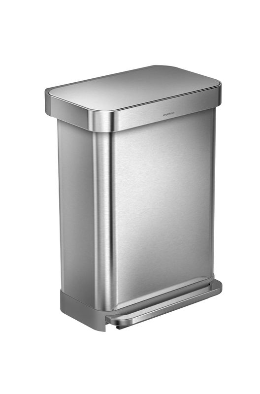 Afvalbak Liner Pocket 55 liter zilver - VB 017808