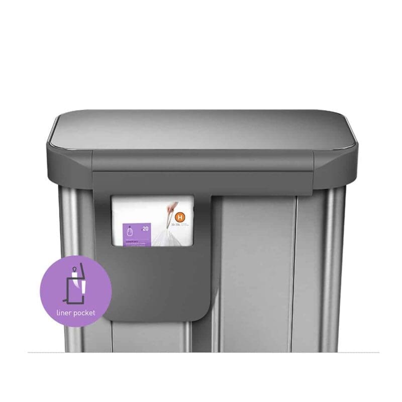 Afvalbak Liner Pocket Recycler 24+34 liter RVS FPP - VB 018126 - Afbeelding 3