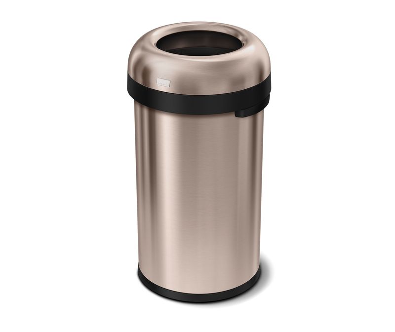 Simplehuman Afvalbak Bullet Open Top 60 ltr rose goud - VB 020099