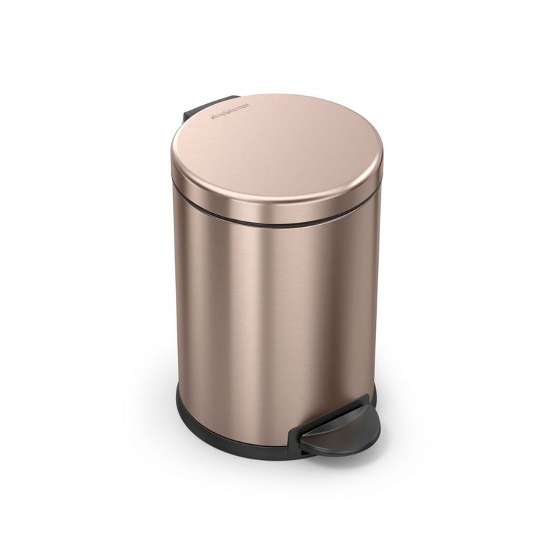 Simplehuman Pedaalemmer Round 4,5 ltr rose goud - VB 020990