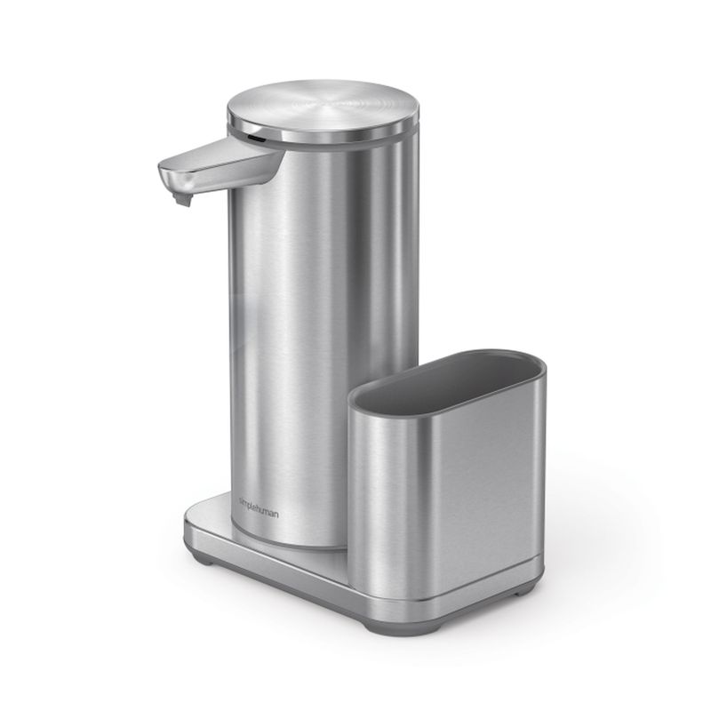 Sensor Zeepdispenser Rechargable met Caddy 414ml zilver - VB 025735