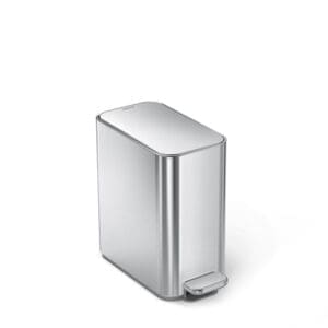 Afvalbak Slim Liner Pocket 5 liter Zilver - VB 025742