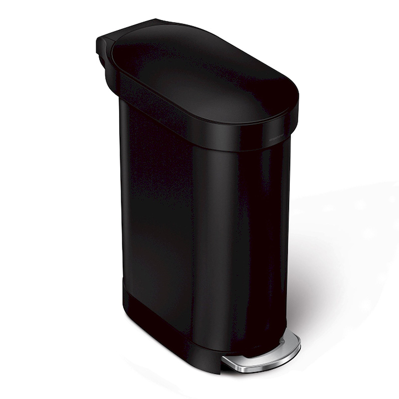 Prullenbak Slimline 45 liter Zwart - VB 025803
