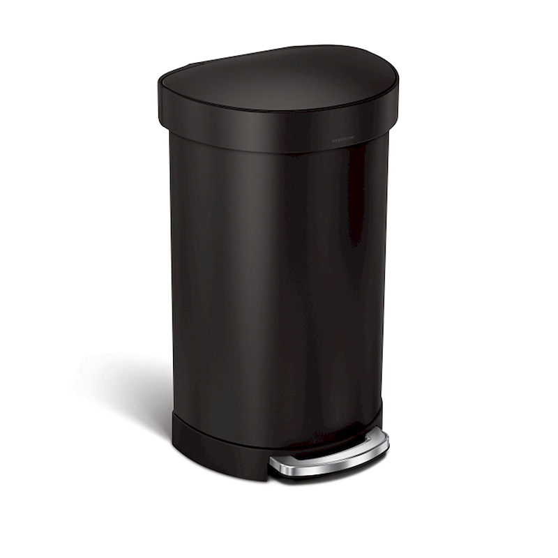 Afvalbak Liner Pocket Half Rond 45 liter Zwart - VB 025810