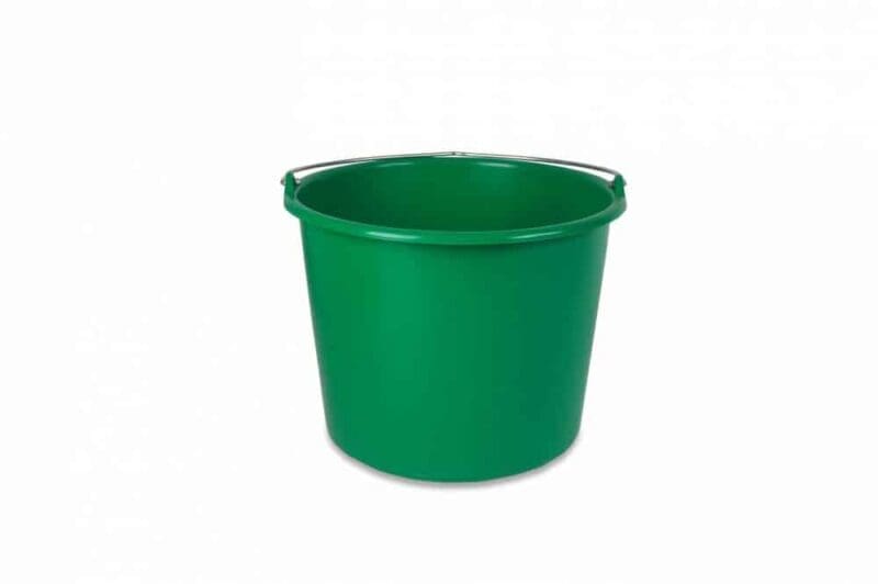 Emmer met beugel en maatverdeling 12L groen - 10100504
