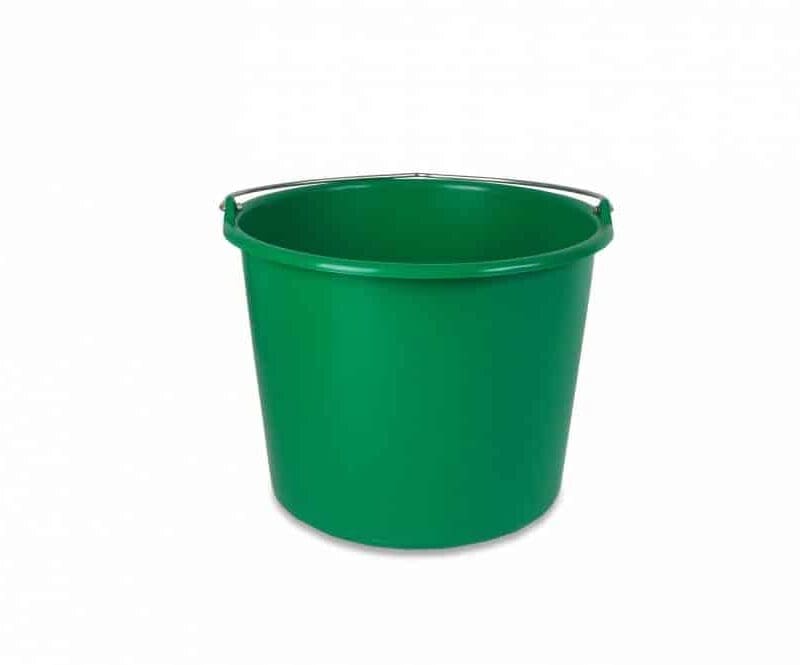 Emmer met beugel en maatverdeling 12L groen - 10100504