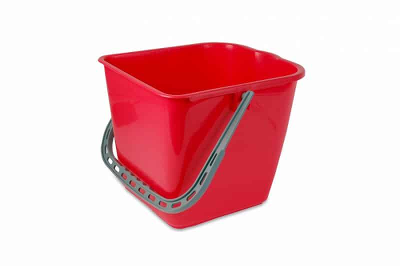 Mopemmer 25L voor mopwagen rood - 10110502