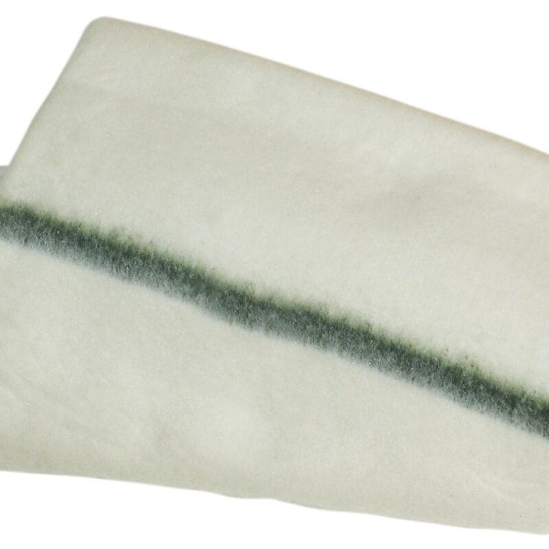Dweil met groene streep geruwd wit/groen 70x80cm 10 st/pk - 102070
