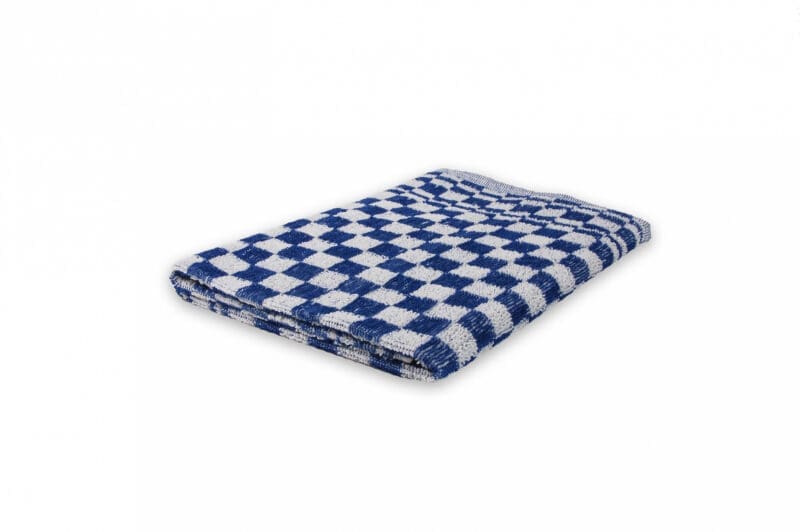 Keukendoek geblokt 100% katoen 60x60cm blauw/wit 6 stuks - 11004510