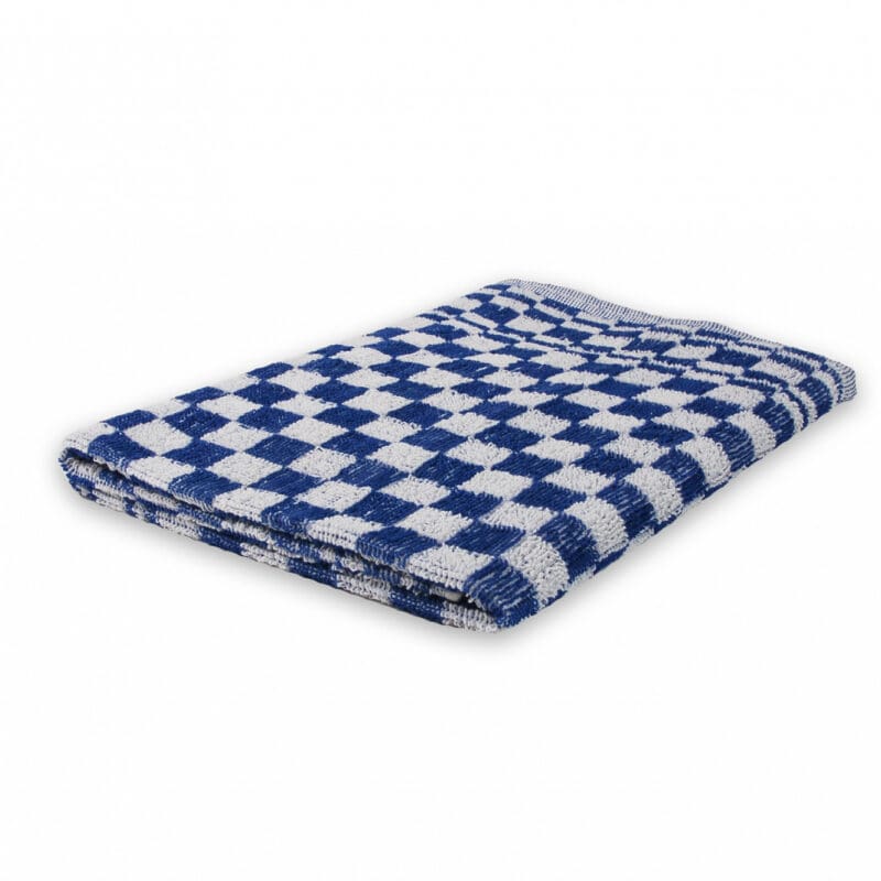 Keukendoek geblokt 100% katoen 60x60cm blauw/wit 6 stuks - 11004510