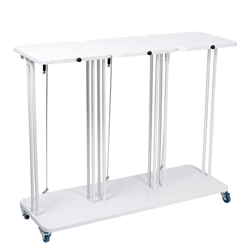 Afvalbak Combo met deksel 3x60 liter wit - VB 492086