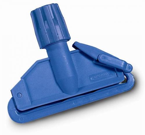 Kunststof mopklem met universele steelbevestiging blauw - 10100900