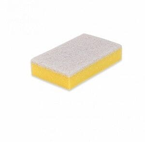 Schuurspons geel met wit vlies 15x9x3cm - 13060021
