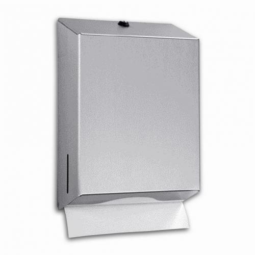 Vouwhanddoek dispenser maxi RVS mat - 438190