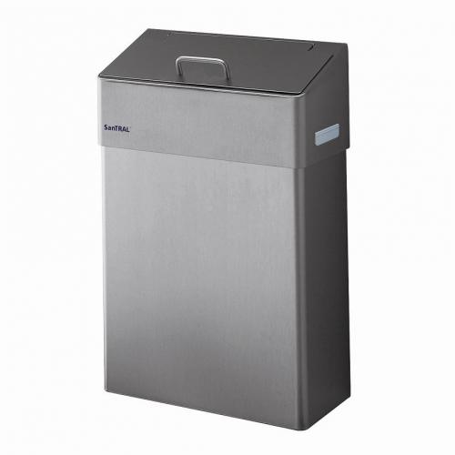 Santral Hygiënebak HBU 10 E 10L met gesloten inworpklep RVS mat 424x278x125mm - 1413344