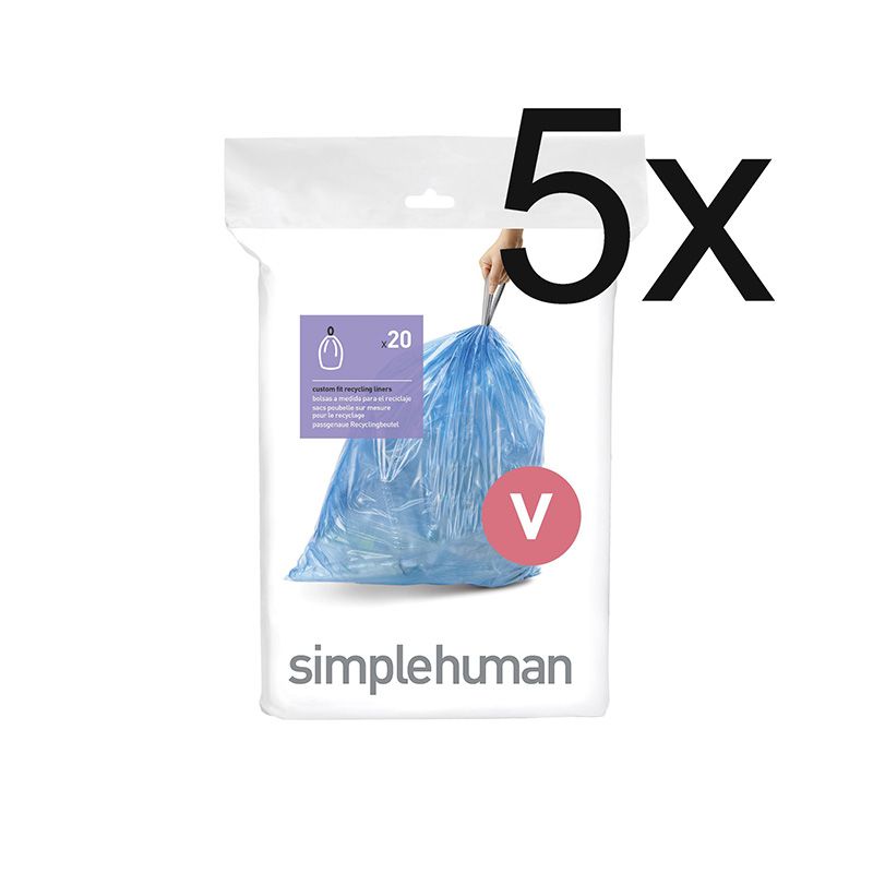 Afvalzakken 16-18 liter (V) Blauw - VB 019285