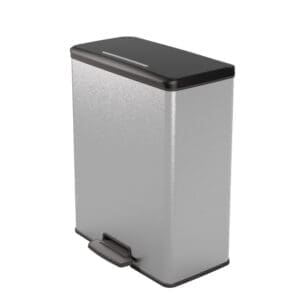 Pedaalemmer Decobin Duo 26+26 liter zilver, zwart - VB 129023