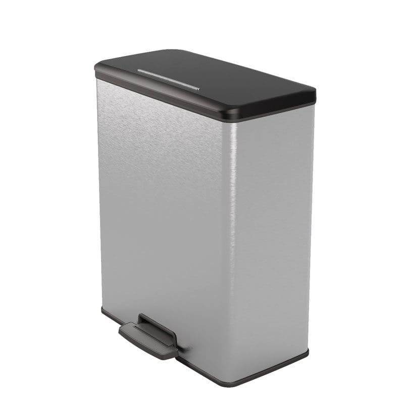 Pedaalemmer Decobin Duo 26+26 liter zilver, zwart - VB 129023