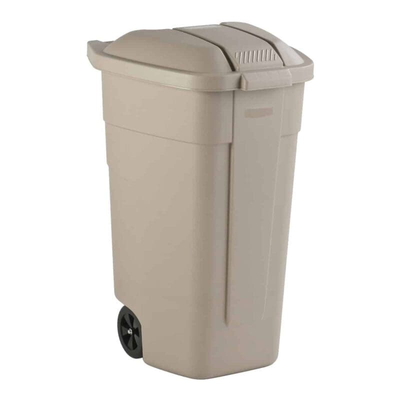 Mobiele container basis 110 liter beige - VB 002901 - Afbeelding 2