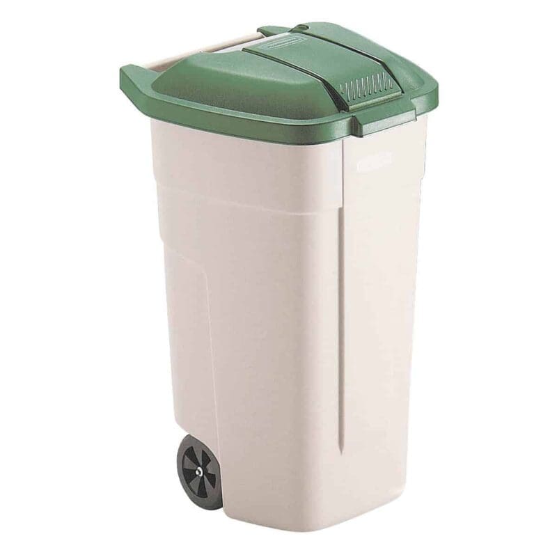 Mobiele container basis 110 liter beige - VB 002901 - Afbeelding 3