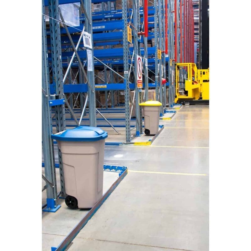 Mobiele container basis 110 liter beige - VB 002901 - Afbeelding 7